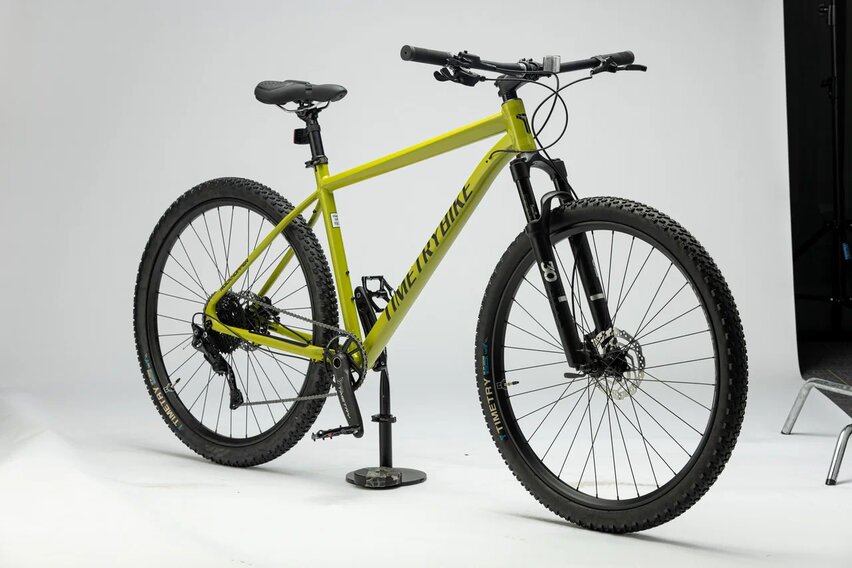 Фото Велосипед Timetry TT251 27.5" 10 скор. желтый/зеленый со склада магазина Спортев