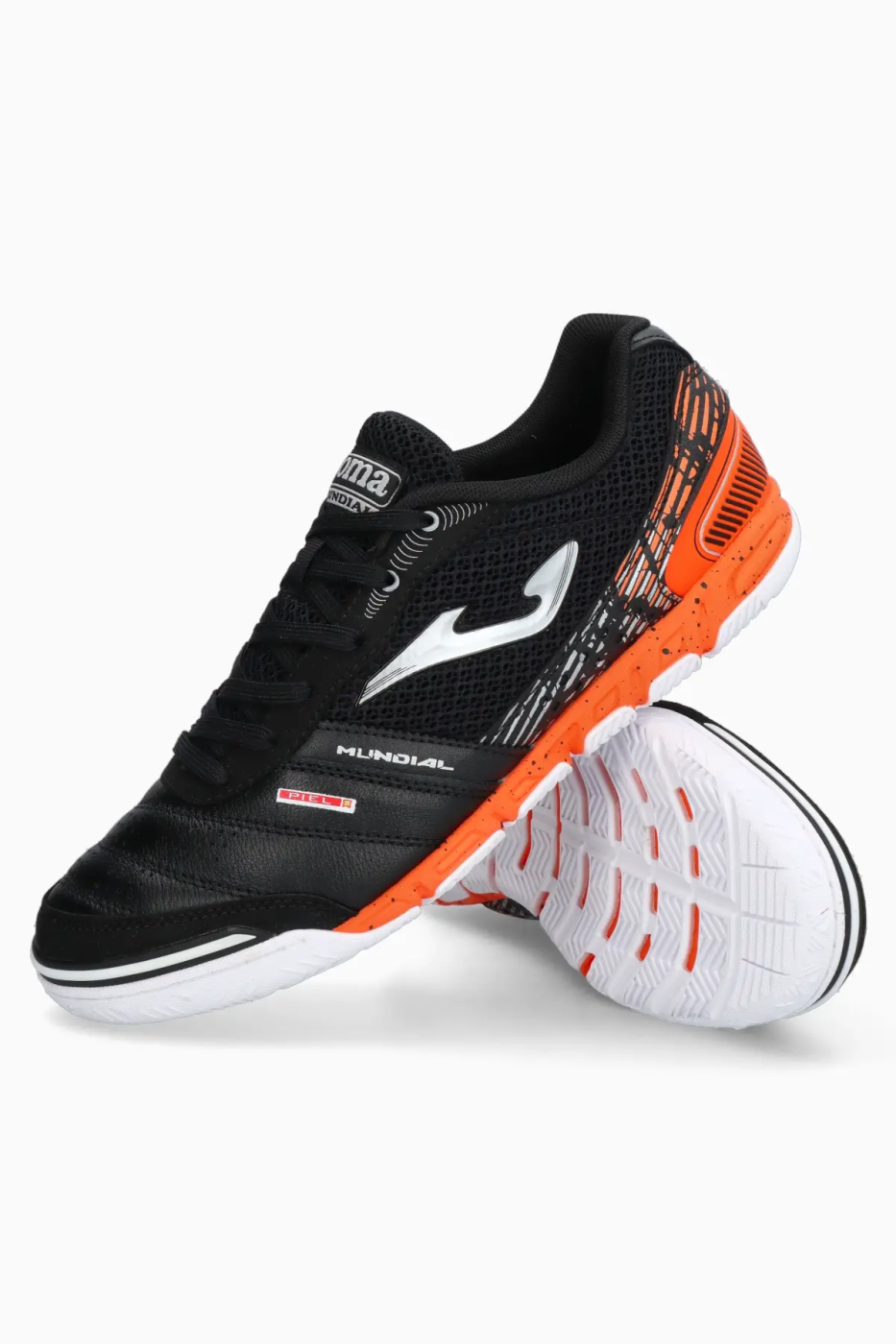 Фото Бутсы Joma Mundial Indoor чер/оранж/бел MUNW2501IN со склада магазина Спортев