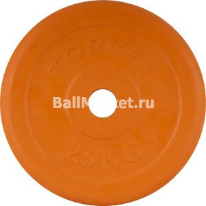 Фото Диск d 26 Torres оранжевый обрез. 2.5кг PL50392 со склада магазина Спортев