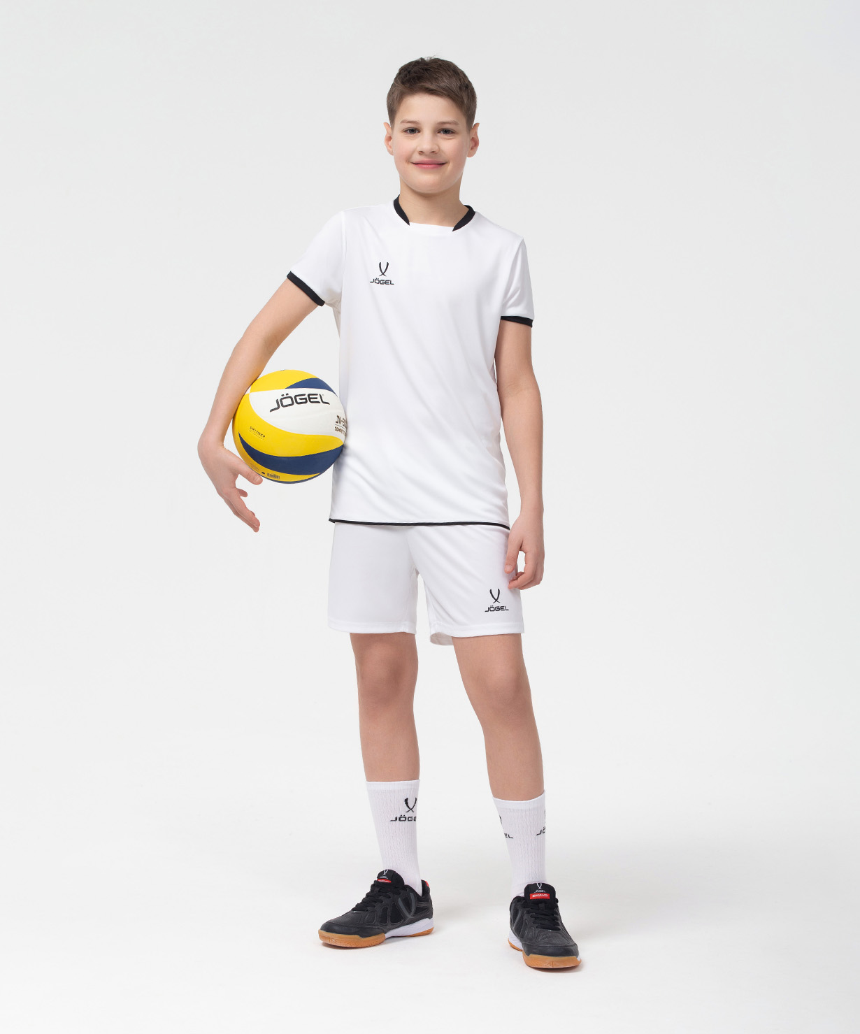 Фото Футболка волейбольная JOGEL CAMP, белый, детский со склада магазина Спортев
