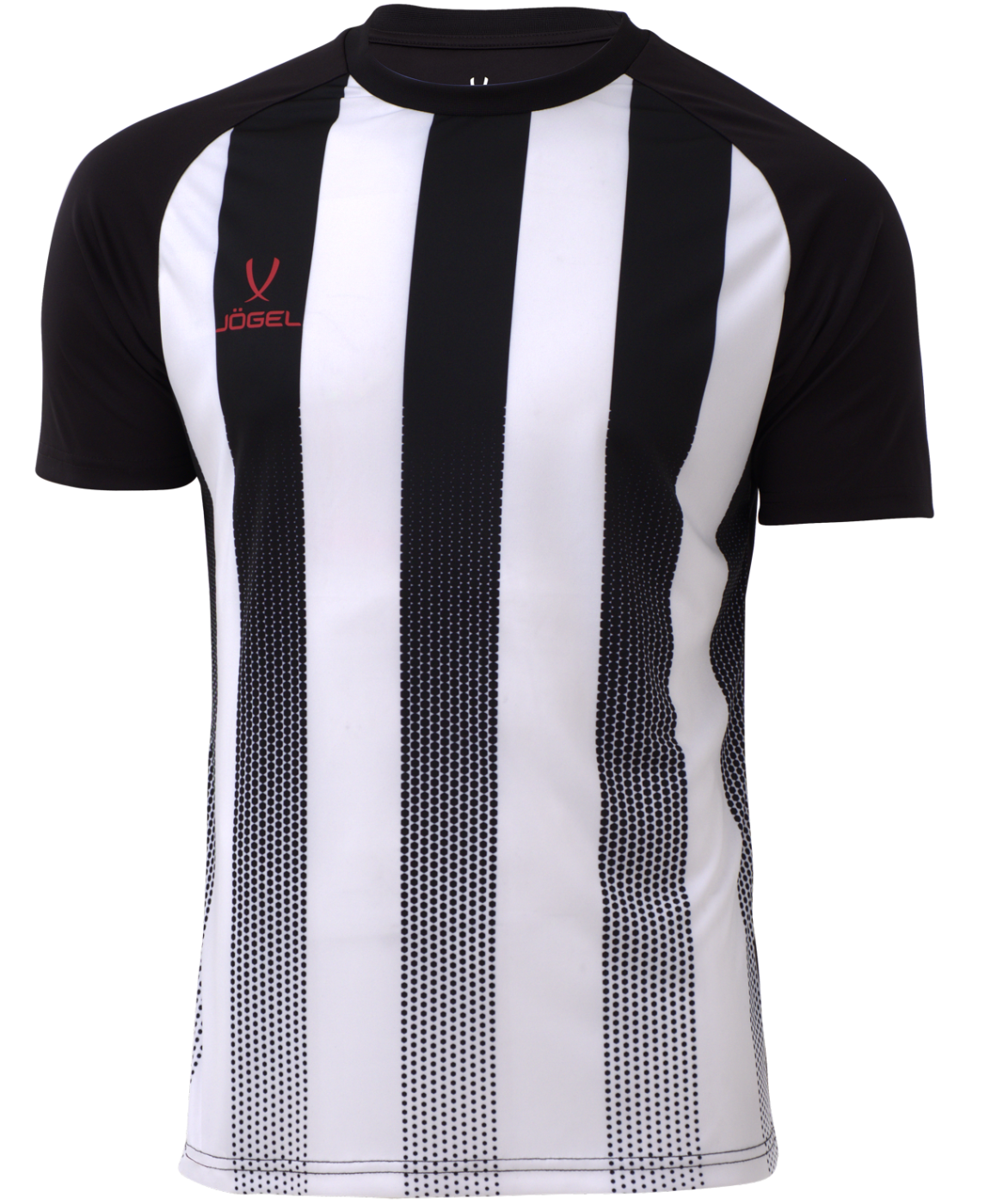 Фото Футболка игровая JOGEL CAMP Striped Jersey, белый/черный, детский со склада магазина Спортев