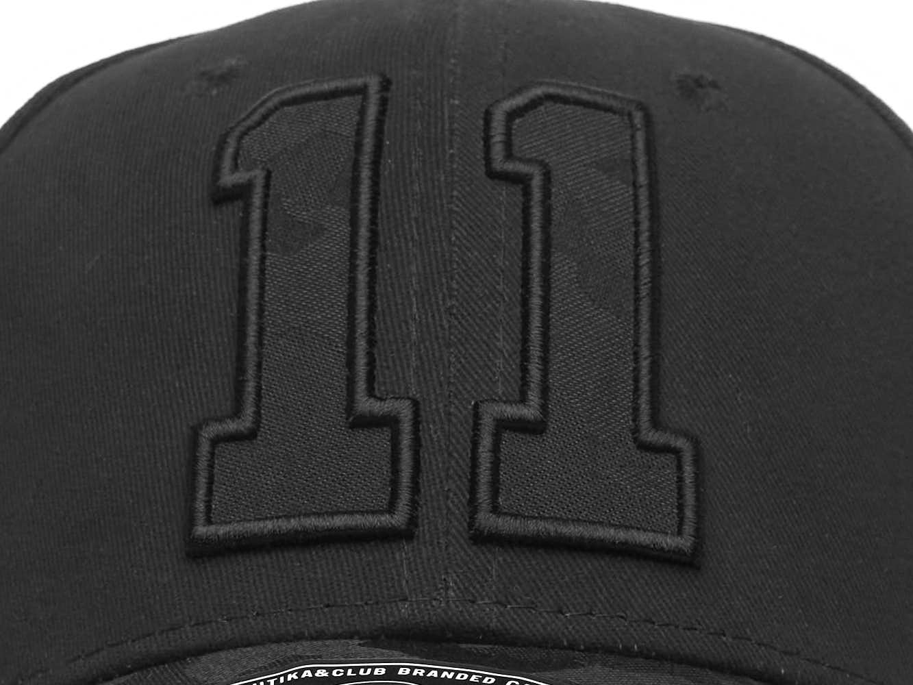 Фото Бейсболка №11 черная р.55-58 20693 со склада магазина Спортев