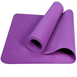 Коврик для йоги 183х61х0,6 см E39315 ТПЕ фиолетовый