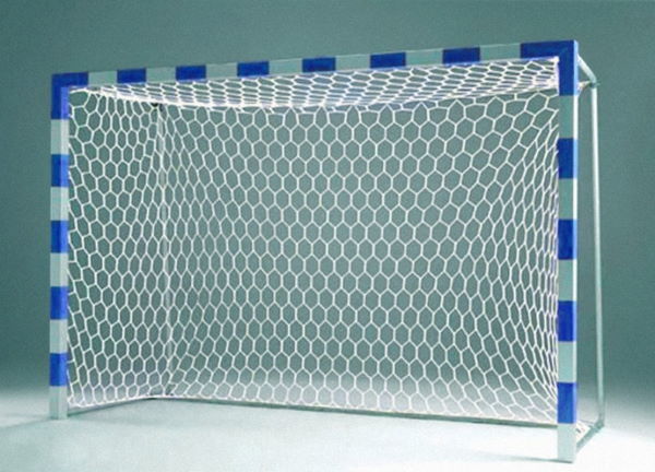 Фото Сетка для ворот 1,6 м х 1,15 м х 0,65 м нить d-2,5 мм 100х100 мм ячейка  (2 шт) 1016-01 со склада магазина Спортев