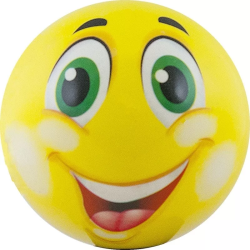 Мяч детский 12 см Funny Faces пластизоль желтый DS-PP 205