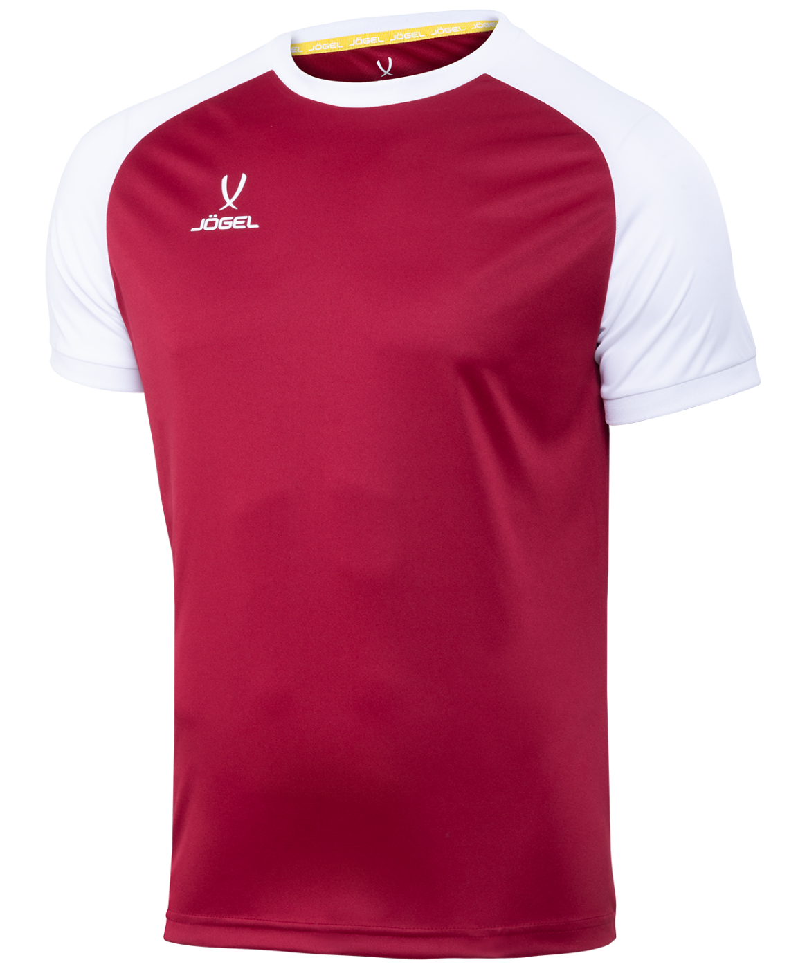 Фото Футболка игровая JOGEL CAMP Reglan Jersey, гранатовый/белый, детский со склада магазина Спортев