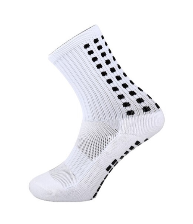 Фото Носки футбольные нескользящие без надписи белые со склада магазина Спортев