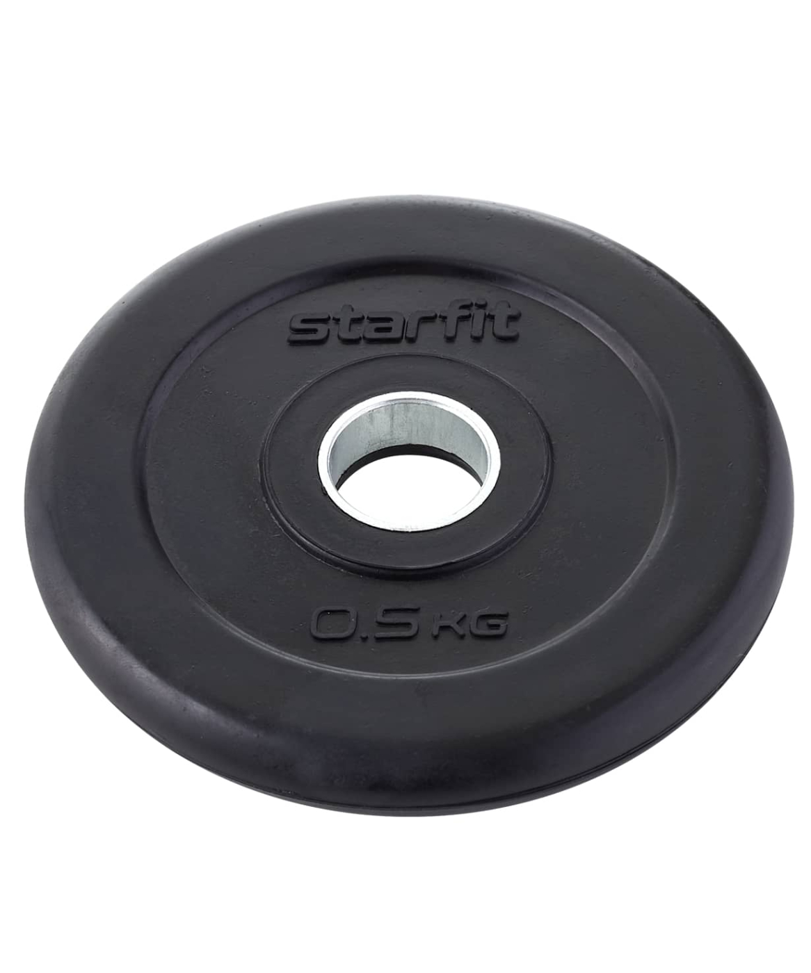 Фото Диск d 26 StarFit BB-202 черный обрезиненный стальная втулка 0,5 кг 18802 со склада магазина Спортев
