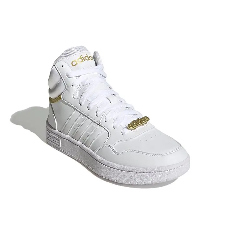 Кроссовки Adidas Hoops 3.0 белый/золотой GY4752 Фото Кроссовки Adidas Hoops 3.0 белый/золотой GY4752 со склада магазина Спортев