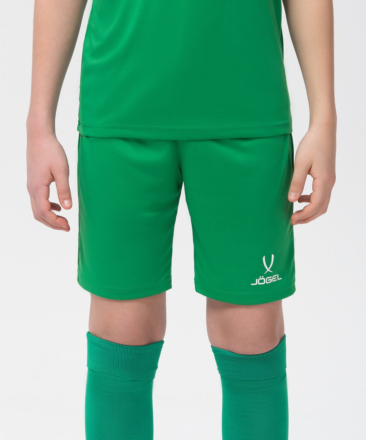 Фото Шорты игровые JOGEL CAMP Classic Shorts, зеленый/белый, детский со склада магазина Спортев