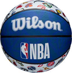 Мяч баскетбольный Wilson NBA All Team размер №7 сине-белый WTB1301XBNBA