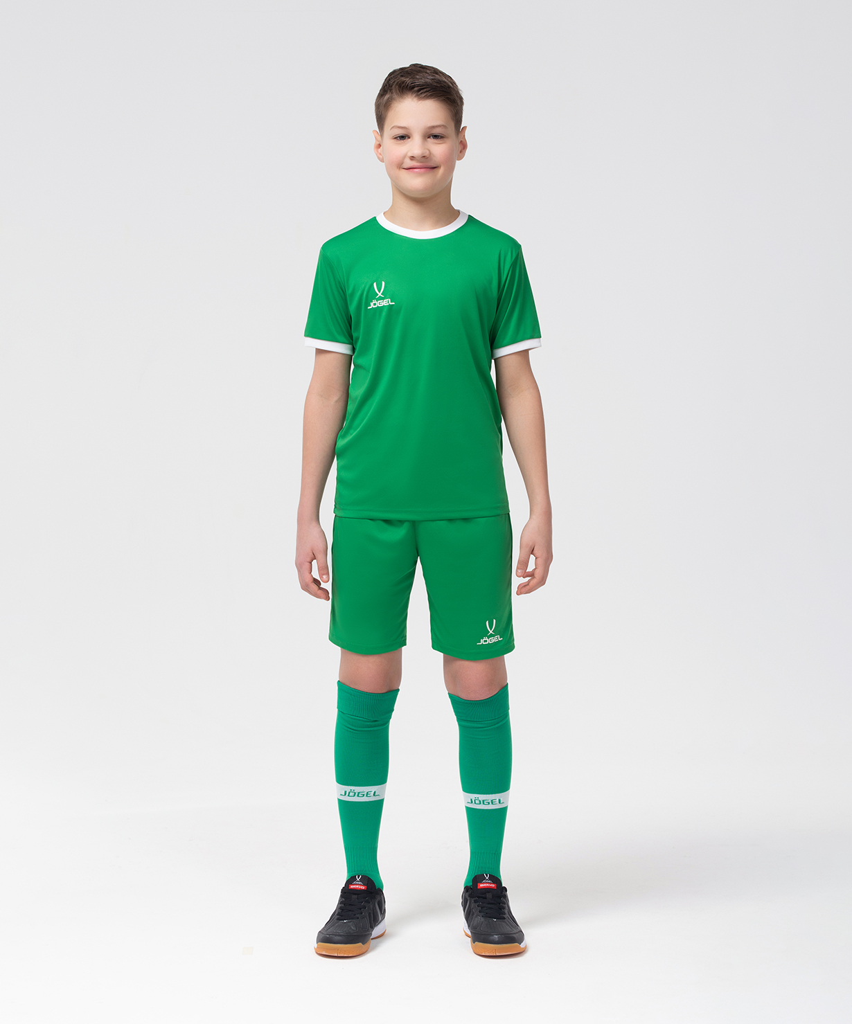 Фото Шорты игровые JOGEL CAMP Classic Shorts, зеленый/белый, детский со склада магазина Спортев