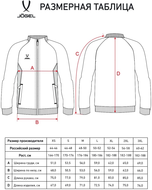 Фото Джемпер тренировочный Jogel PREMIER PerFormDRY Training FZ Jacket черный 4857 со склада магазина Спортев