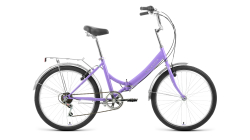 Велосипед Forward Valencia 24 2.0 скл (6ск) (2022) фиолетовый/зеленый