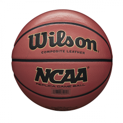 Мяч баскетбольный Wilson NCAA Replica Comp Defl размер №7 коричневый WTB0730XDEF
