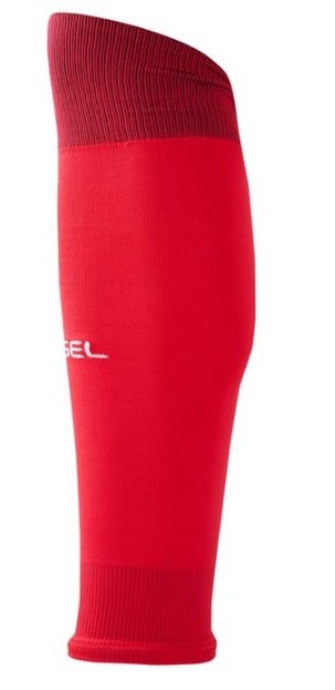 Фото Гетры футбольные Jogel CAMP BASIC SLEEVE SOCKS без носка красный/белый JC1GA0223.R2 со склада магазина Спортев