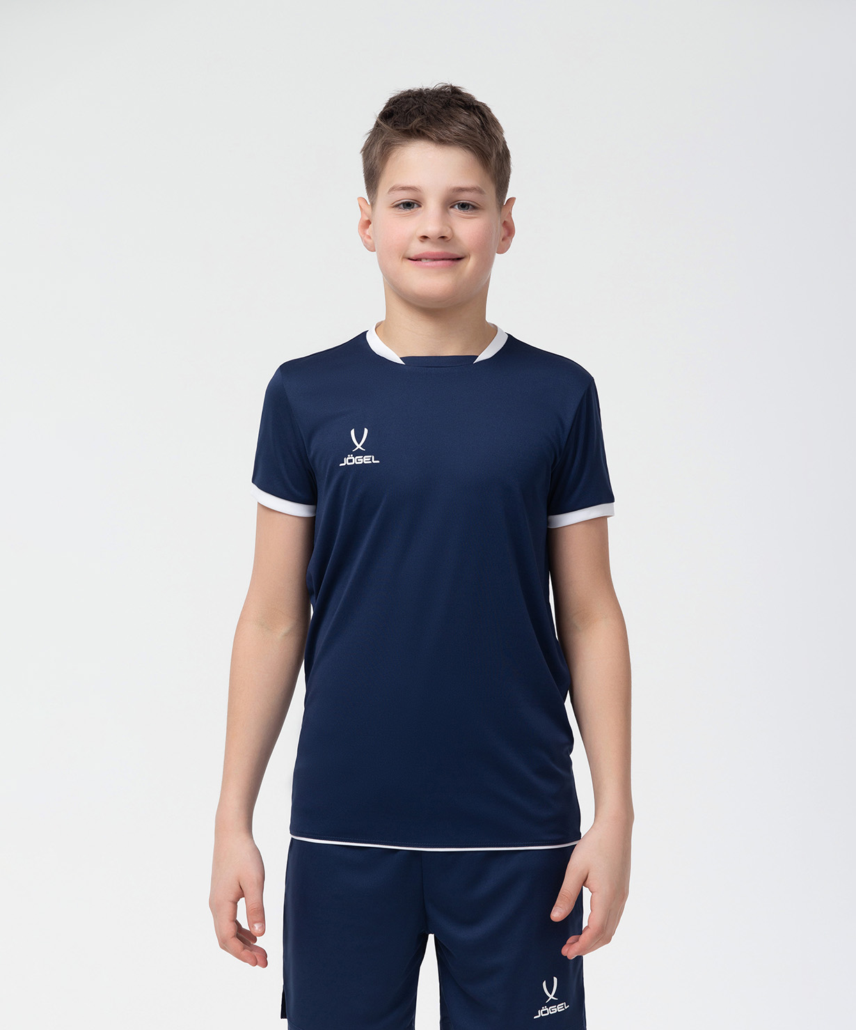 Фото Футболка волейбольная JOGEL CAMP, темно-синий, детский со склада магазина Спортев