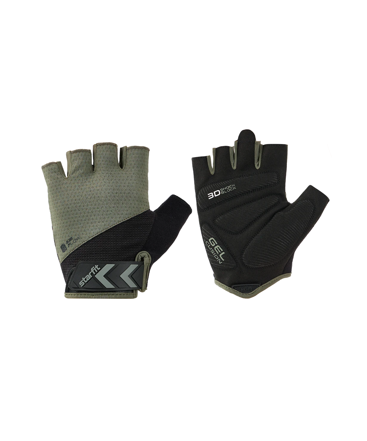 Фото Перчатки StarFit WG-204 черный-хаки 4449 со склада магазина Спортев
