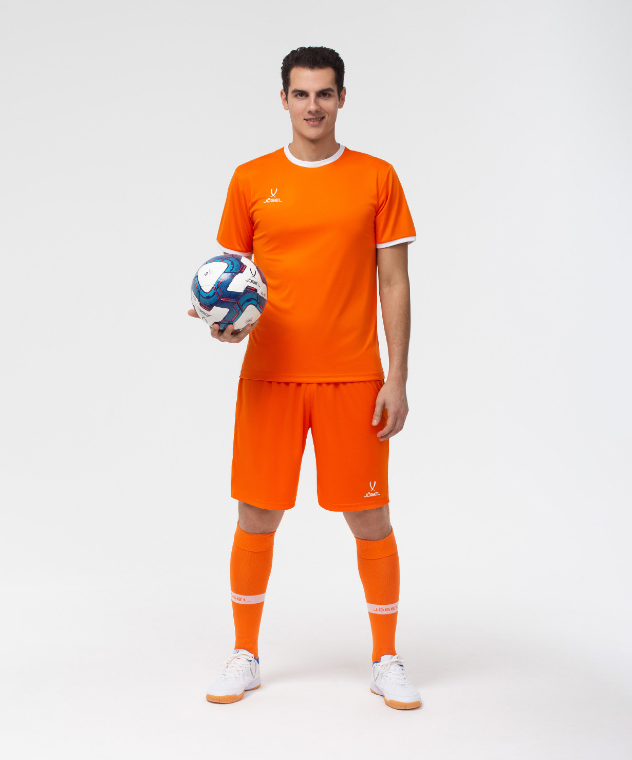 Фото Футболка футбольная JOGEL CAMP Origin, оранжевый/белый со склада магазина Спортев