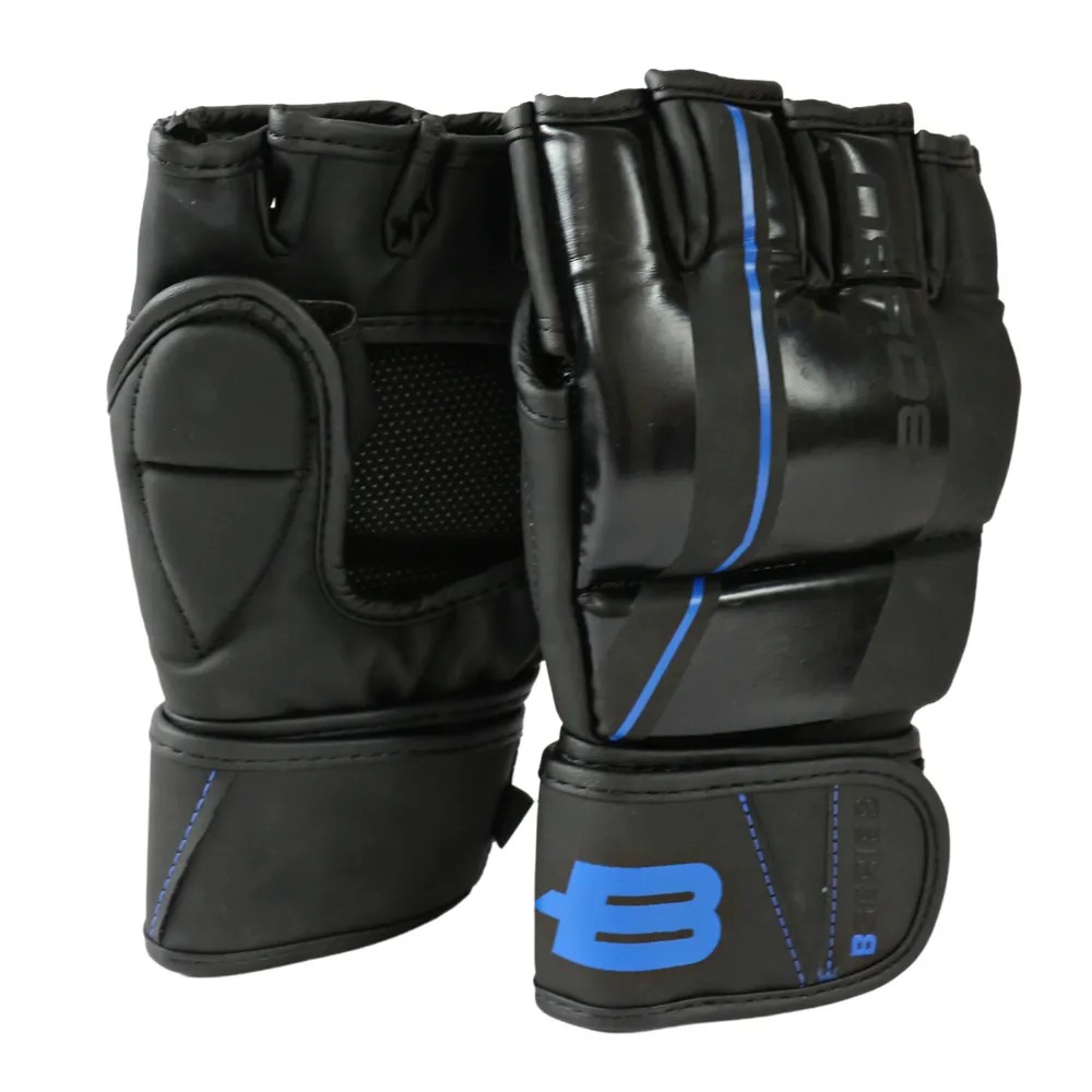 Фото Перчатки ММА BoyBo B-series черно-синие со склада магазина СпортЕВ