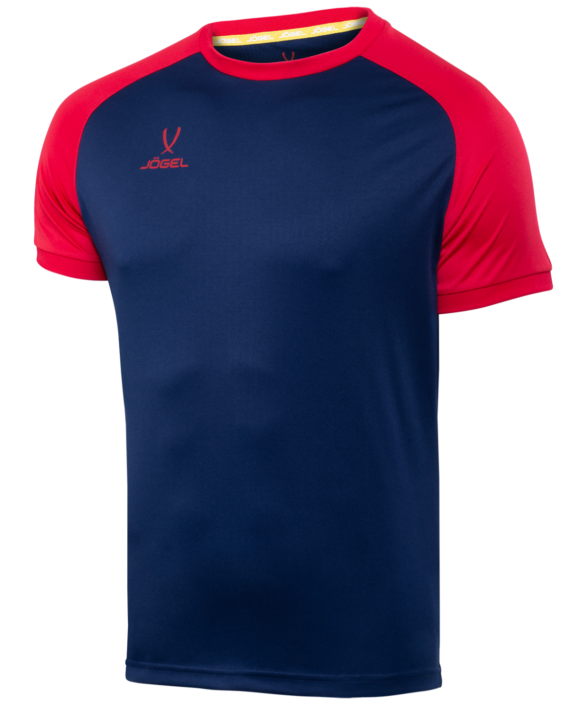 Фото Футболка игровая JOGEL CAMP Reglan Jersey, темно-синий/красный, детский со склада магазина Спортев
