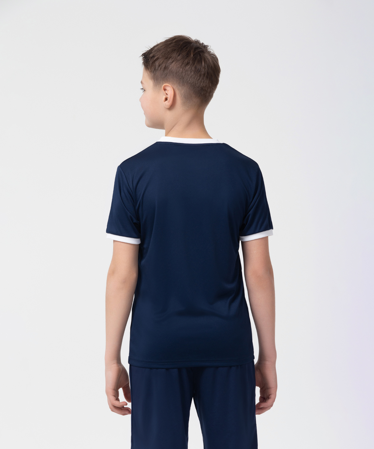 Фото Футболка футбольная JOGEL CAMP Origin, темно-синий/белый, детский со склада магазина Спортев
