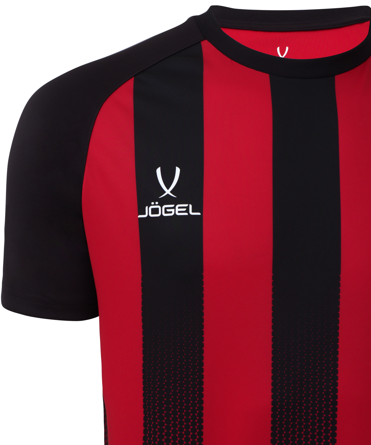 Фото Футболка игровая JOGEL CAMP Striped Jersey, красный/черный со склада магазина Спортев
