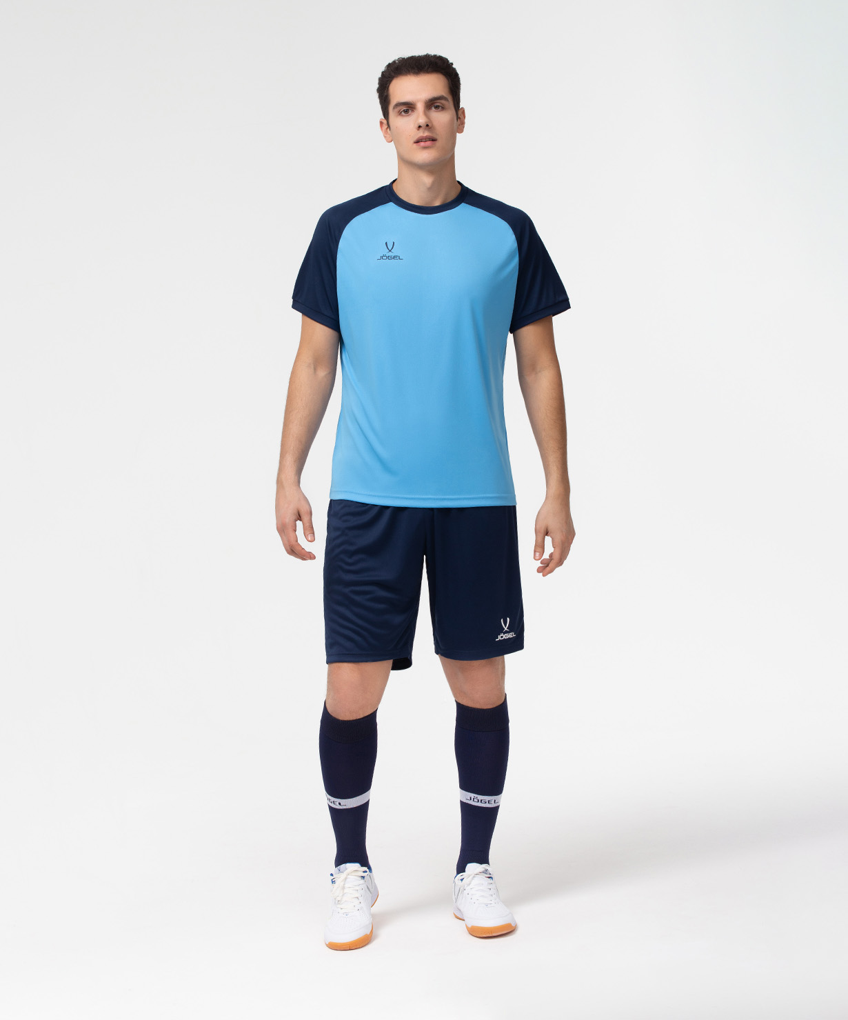 Фото Футболка игровая JOGEL CAMP Reglan Jersey, синий/темно-синий со склада магазина Спортев