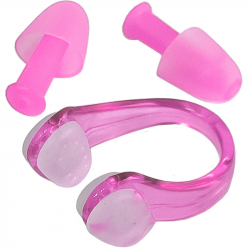 Набор для плавания C33422-4 беруши и зажим для носа розовый