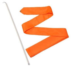 Лента для художественной гимнастики 6 м с палочкой 56 см оранжевый СЕ6
