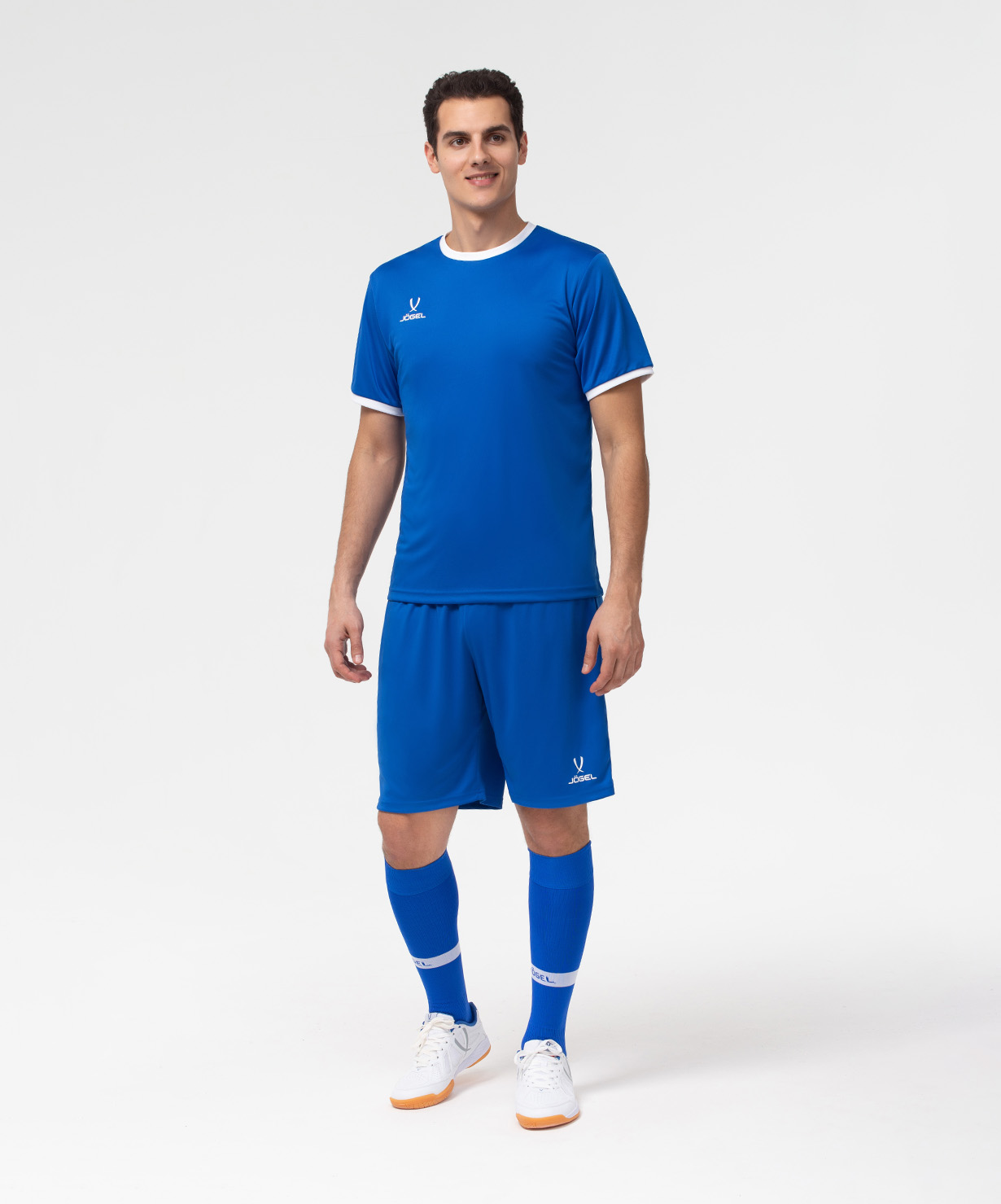 Фото Футболка футбольная JOGEL CAMP Origin, синий/белый со склада магазина Спортев