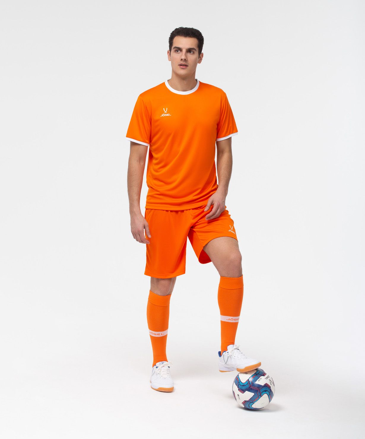 Фото Шорты игровые JOGEL CAMP Classic Shorts, оранжевый/белый со склада магазина Спортев