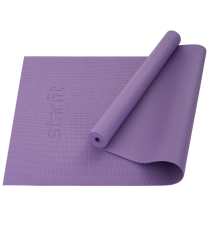 Коврик для йоги 173x61x0,3 см StarFit FM-101 PVC фиолетовый пастель 18897