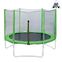 Батут DFC Trampoline Fitness 12ft наружн.сетка, св.зел. (366см) (два короба) 12FT-TR-LG