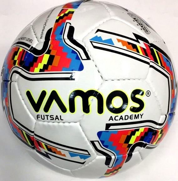 Фото Мяч футзальный Vamos Futsal Acedemy 32П №4 бело-сине-красный BV 3013-AMI со склада магазина Спортев
