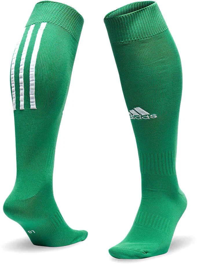 Фото Гетры футбольные Adidas Santos Sock зеленый/белый 066619 со склада магазина СпортЕВ