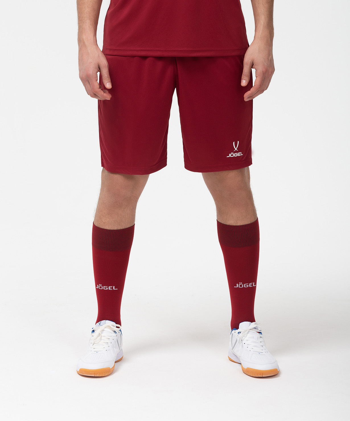 Фото Шорты игровые JOGEL CAMP Classic Shorts, гранатовый/белый со склада магазина Спортев