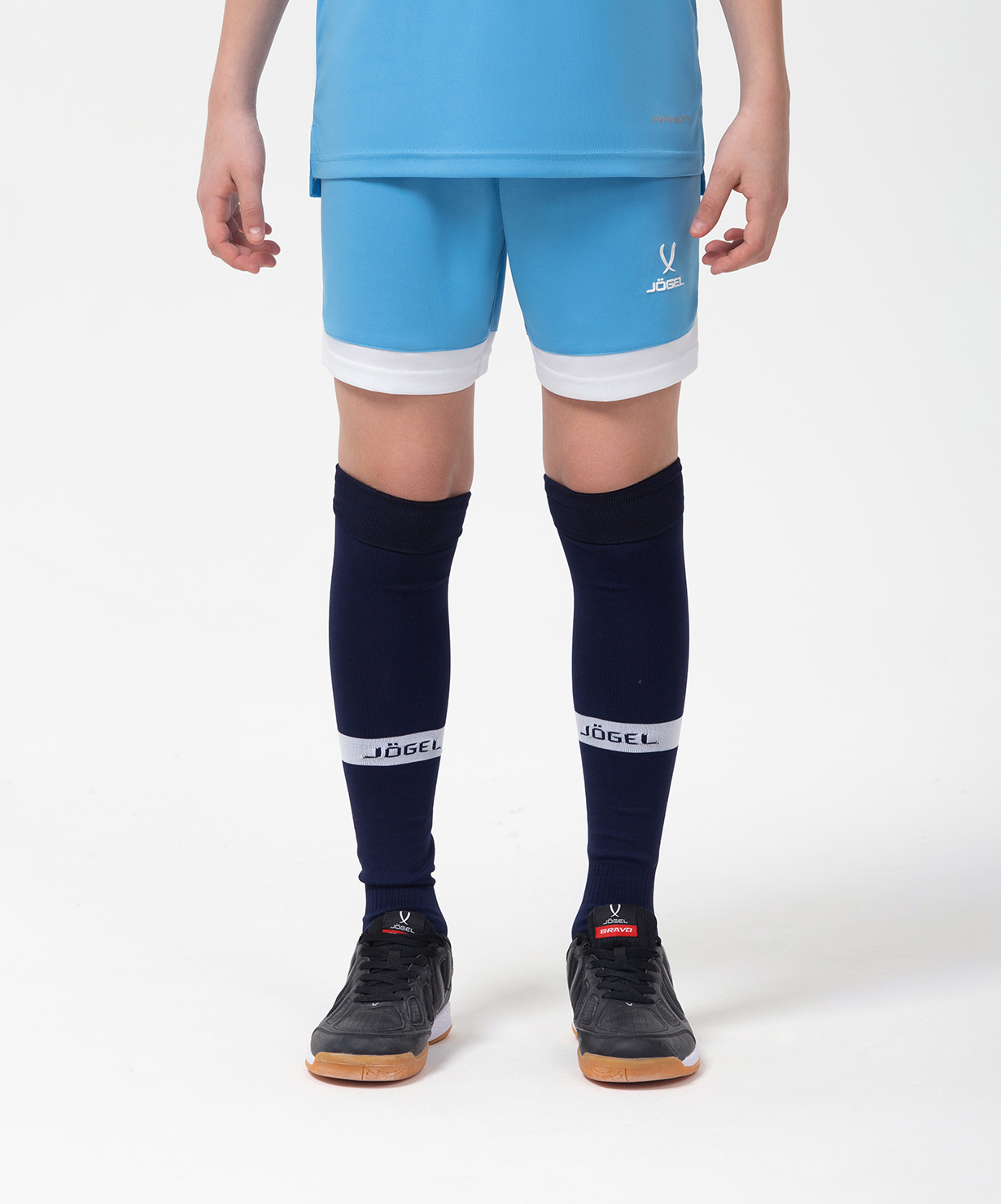 Фото Шорты игровые JOGEL DIVISION PerFormDRY Union Shorts, голубой/белый/белый со склада магазина Спортев