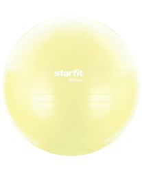 Фитбол 55 см StarFit GB-104 900 гр без насоса антивзрыв пастельный желтый 18965 Фитбол 55 см StarFit GB-104 900 гр без насоса антивзрыв пастельный желтый 18965