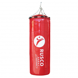Мешок боксерский RuscoSport 45 кг (+/- 5 кг), 150 см, d-35 см красный