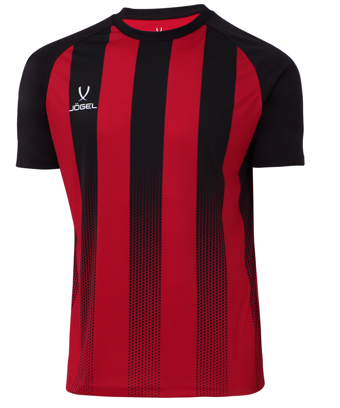 Фото Футболка игровая JOGEL CAMP Striped Jersey, красный/черный, детский со склада магазина Спортев