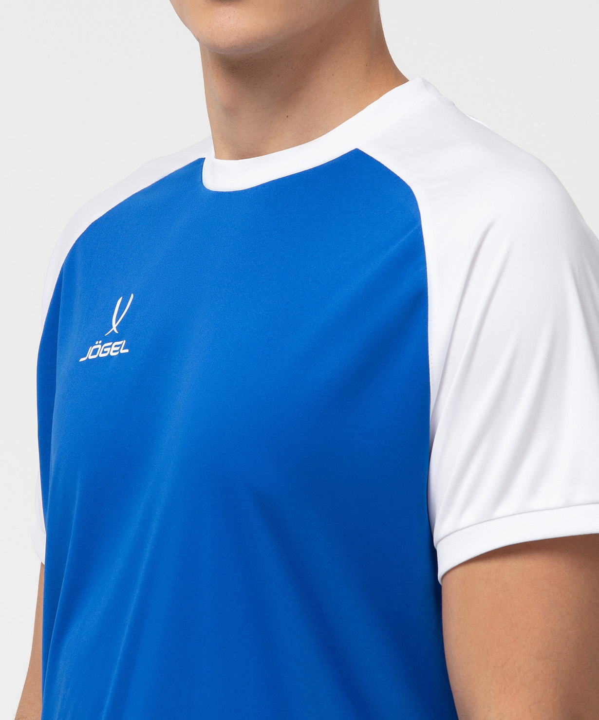 Фото Футболка игровая JOGEL CAMP Reglan Jersey, синий/белый со склада магазина Спортев