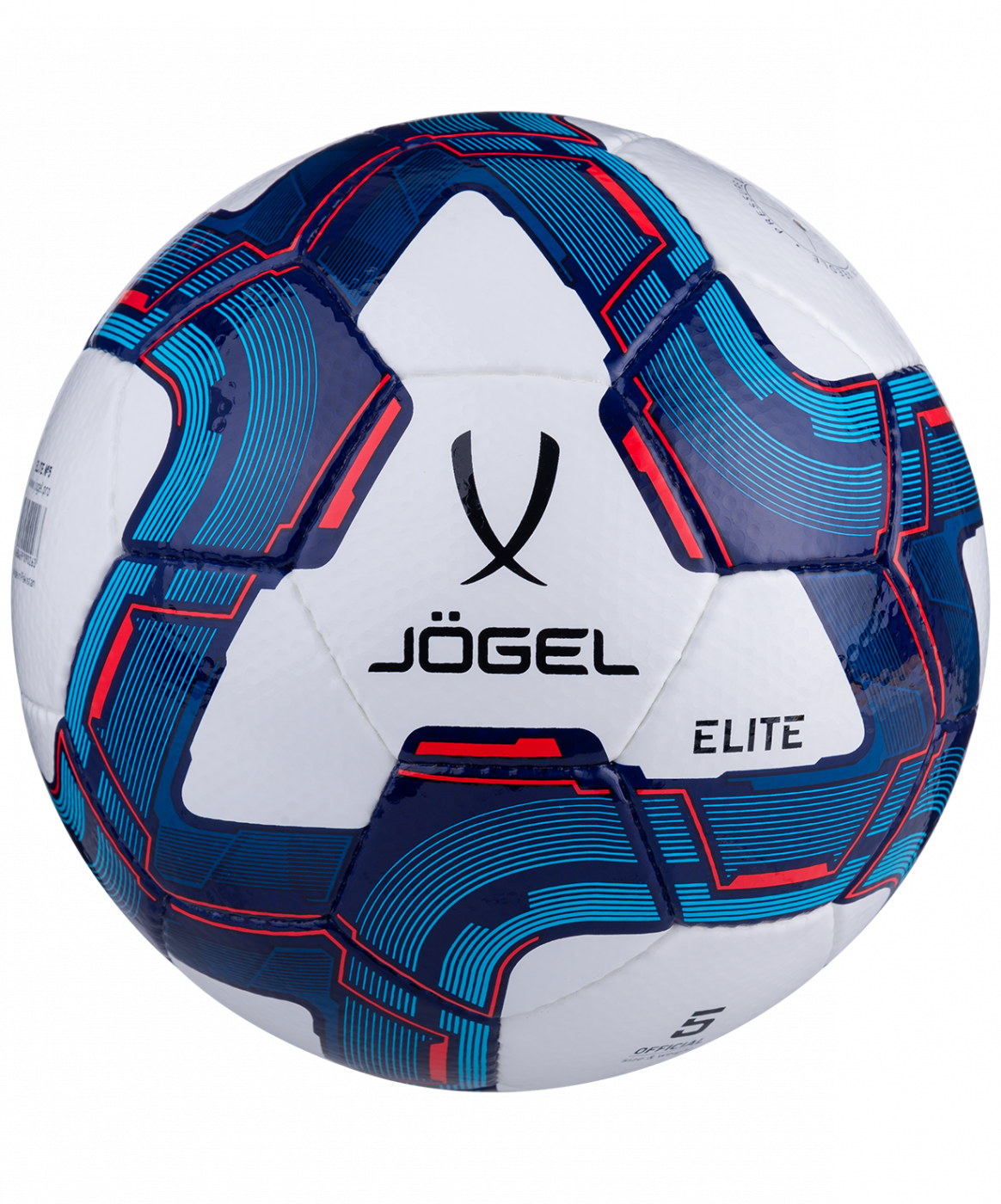 Фото Мяч футбольный Jogel Elite №5 белый/синий/красный 16942 со склада магазина Спортев