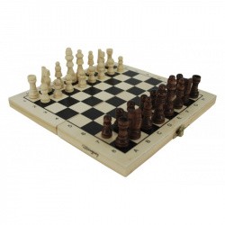 Шахматы деревянные с доской 8150S размер доски 20 х 10 х 2,8см 8150S