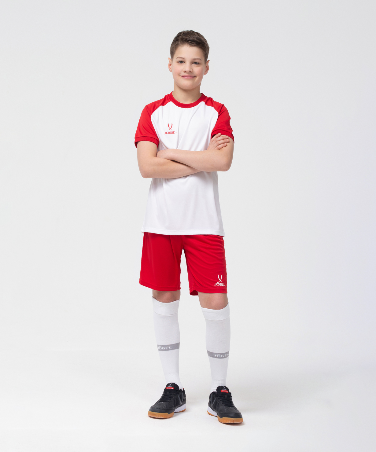 Фото Шорты игровые JOGEL CAMP Classic Shorts, красный/белый, детский со склада магазина Спортев