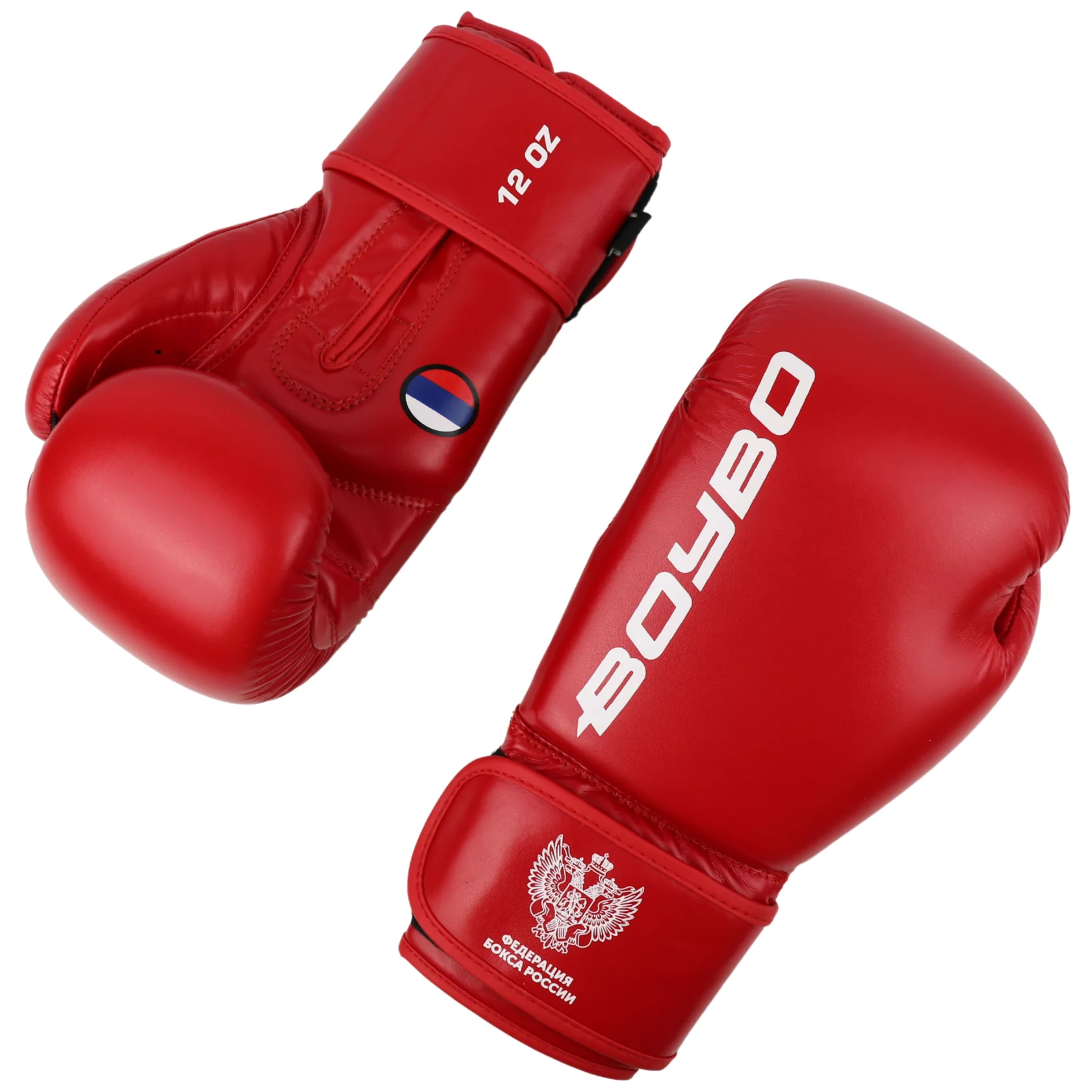 Фото Перчатки боксерские BoyBo Titan кожа, одобрены ФРБ, красные IB-23-1 со склада магазина СпортЕВ