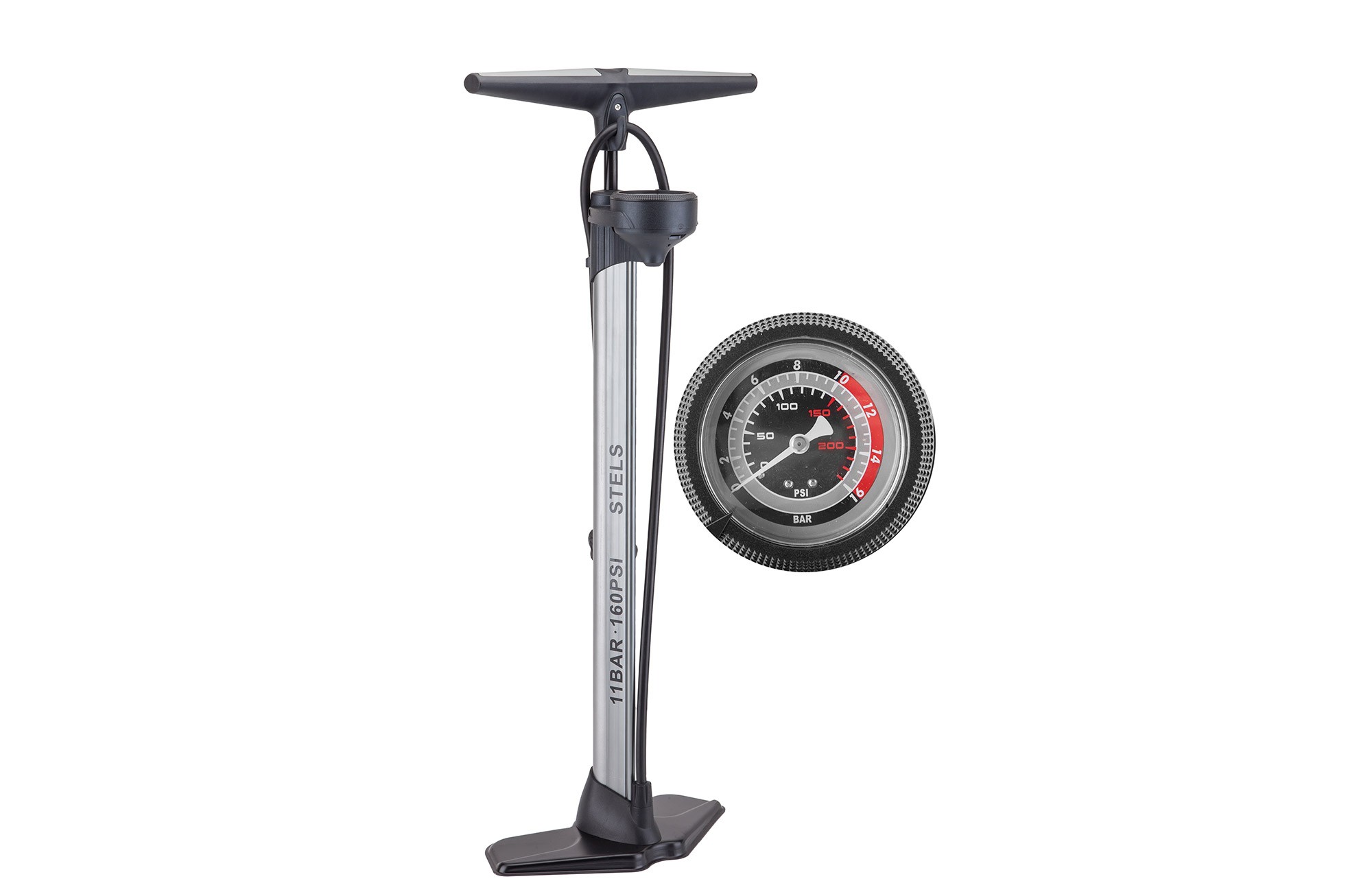 Фото Насос P32B-10 стационарный с манометром алюминиевый 320095 со склада магазина Спортев