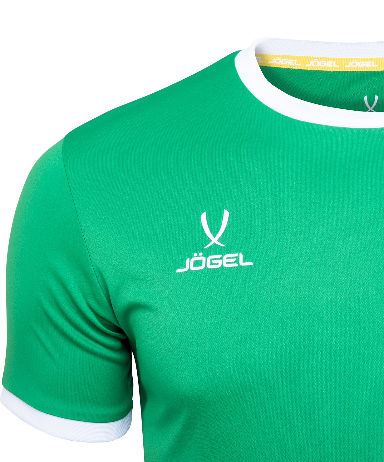 Фото Футболка футбольная JOGEL CAMP Origin, зеленый/белый, детский со склада магазина Спортев