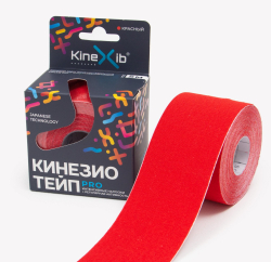 Тейп Кинезио Kinexib Pro 5 м * 5 см красный 27253