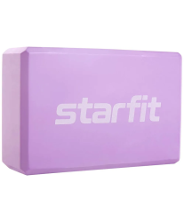 Блок для йоги StarFit YB-200 EVA 22.5х8х15 см фиолетовый пастель 18927